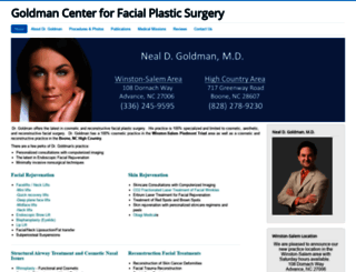 facialplasticsurgerync.com screenshot