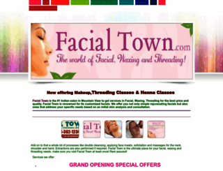 facialtown.com screenshot