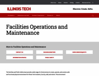 facilities.iit.edu screenshot