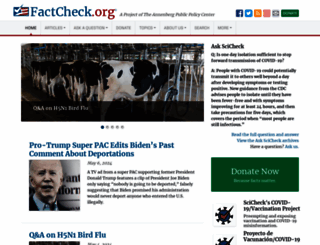 factcheck.org screenshot