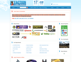 factioncarptackle.com screenshot