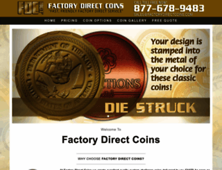 factorydirectcoins.com screenshot