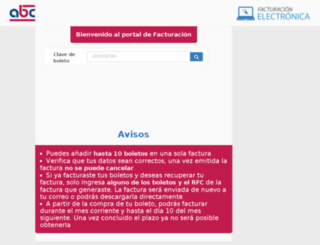 facturacion.abc.com.mx screenshot