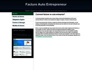 factureautoentrepreneur.com screenshot