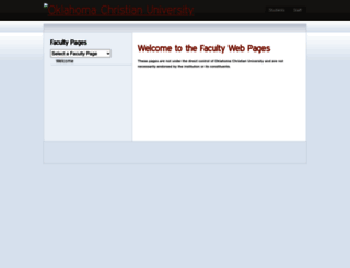 faculty.oc.edu screenshot