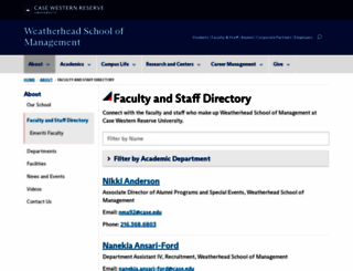 faculty.weatherhead.case.edu screenshot
