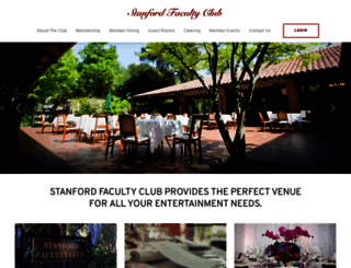 facultyclub.stanford.edu screenshot