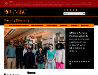 facultydiversity.umbc.edu screenshot