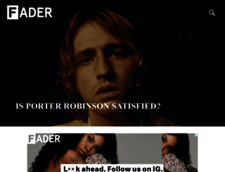 fader.com screenshot
