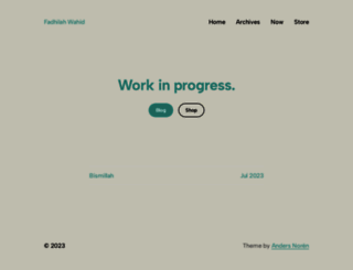 fadhilahwahid.com screenshot