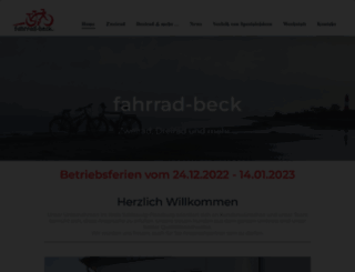 fahrrad-beck.de screenshot