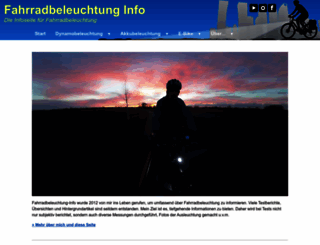 fahrradbeleuchtung-info.de screenshot