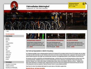 fahrradladen-mehringhof.de screenshot
