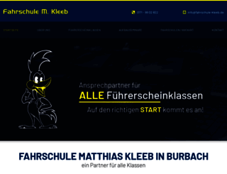 fahrschule-kleeb.de screenshot