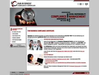 fairbusiness-certification.org screenshot