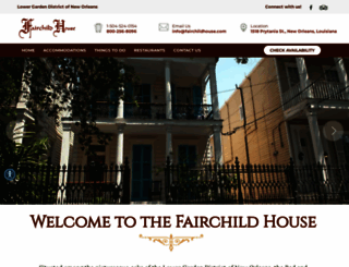 fairchildhouse.com screenshot
