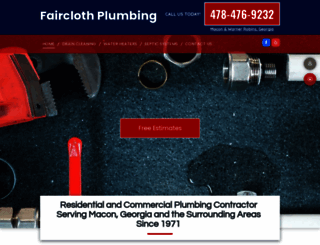 fairclothplumbing.net screenshot
