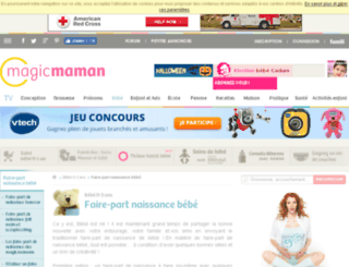 faire-part.magicmaman.com screenshot