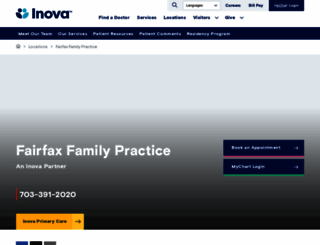 fairfaxfamilypractice.com screenshot