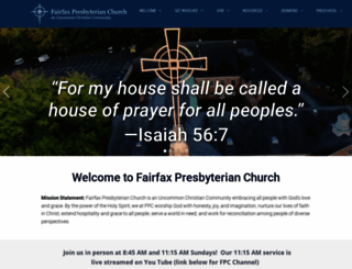 fairfaxpresbyterian.org screenshot