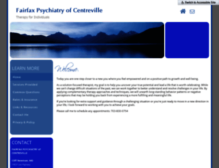 fairfaxpsychiatryofcentreville.com screenshot