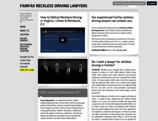 fairfaxrecklesslawyer.com screenshot