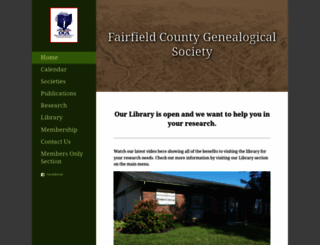 fairfieldgenealogy.org screenshot