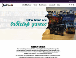 fairgamestore.com screenshot