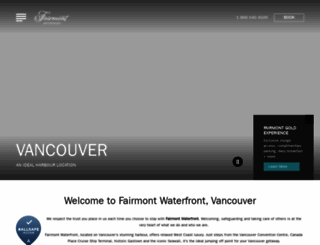 fairmont-waterfront.com screenshot
