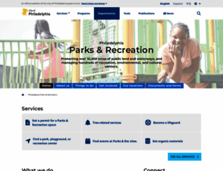 fairmountpark.org screenshot