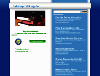 fairsteptrekking.de screenshot