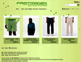 fairtragen.de screenshot