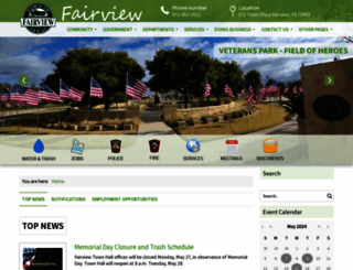 fairviewtexas.org screenshot