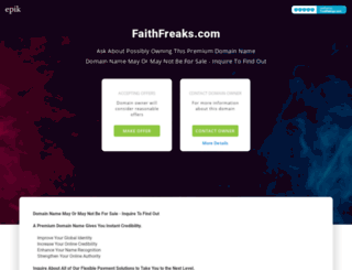 faithfreaks.com screenshot