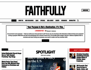 faithfullymagazine.com screenshot