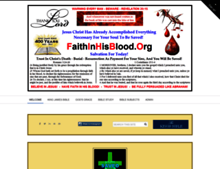 faithinhisblood.com screenshot