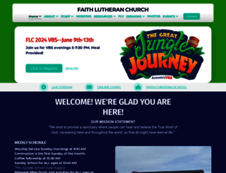 faithlutherandetroitlakes.com screenshot