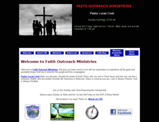 faithoutreachministries.com screenshot