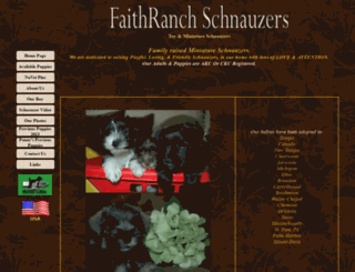 faithranchschnauzers.com screenshot