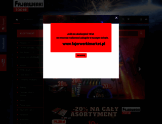 fajerwerkimarket.pl screenshot