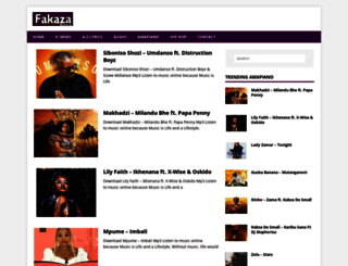 fakazamusic.co.za screenshot