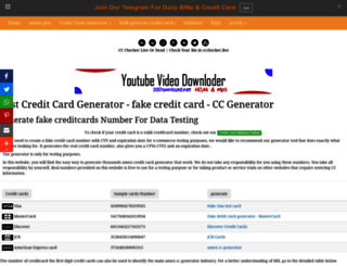 fake-card-generator.com screenshot