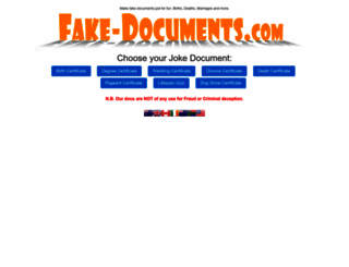 fake-documents.com screenshot