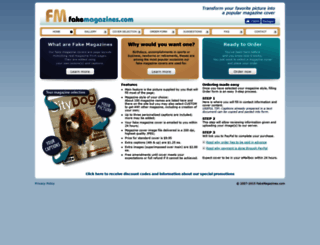 fakemagazines.com screenshot