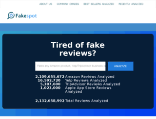 fakespot.com screenshot