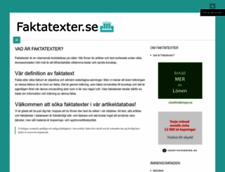 faktatexter.se screenshot