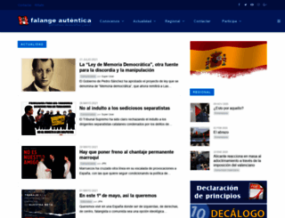 falange-autentica.org screenshot
