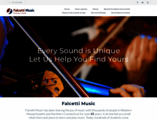 falcettimusic.com screenshot