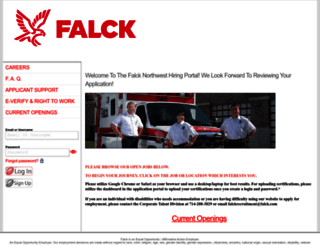 falcknw.candidatecare.jobs screenshot