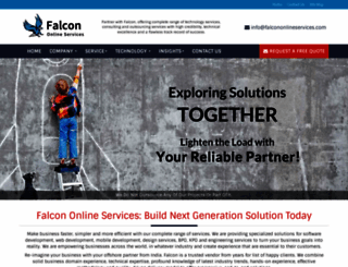 falcononlineservices.com screenshot
